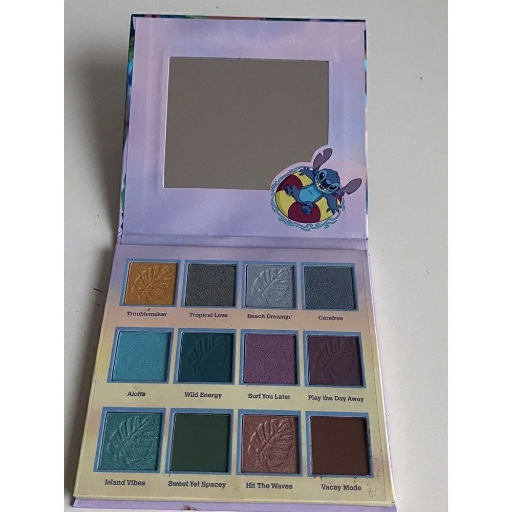 Disney Lilo & Stitch 9 Shade Color Pan Eyeshadow Palette‎ Taste Beauty NEW